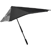 Senz Large Stick Stormparaplu guz black