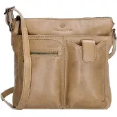 Hide & Stitches Porto Schoudertas taupe