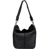 Dstrct Preston Park Grote Schoudertas Dames - Leer - Zwart