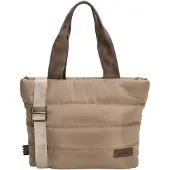 Zebra trends Puffer Shopper/Schoudertas Elske Taupe