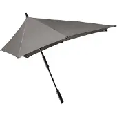Senz XXL Stick Stormparaplu silk grey