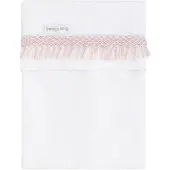 Babys Only Wieglaken gebreide bies Happiness oud roze/ecru