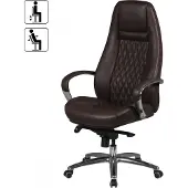 Amstyle AUSTIN Bureaustoel Permanent contact Vaste armleuning Hoogteverstelbaar Bruin Max. 120 kg SPM1.300 1300 x 680 x 700 mm