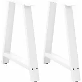 vidaXL Eettafelpoten 2 st A-vormig 70x(72-73) cm staal wit
