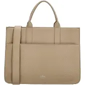 Charm London Laptoptas 15.6'' Princeton Licht Taupe