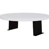 En.casa Dienblad armleuning Kuleskyd rond Ø34 cm wit []