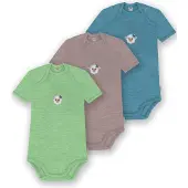 Normani Rompertje/body 'Tauranga' blauw / groen / rosa / wit