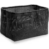 Möve opbergboxen, model Tube, kleur zwart - 199, afmetingen 16,5 x 28 x 18 cm