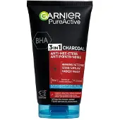 Garnier Pure Active 3in1 Gezichtsreiniger met Charcoal – Houtskool Gezichtsmasker, Gezichtsscrub én gezichtsreiniger in een - 150ml