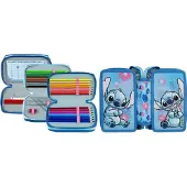 Disney Stitch gevuld 3-vaks etui