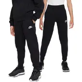 Nike Broek 'Club Fleece' zwart / wit
