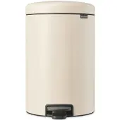 Brabantia Pedaalemmer Newicon - Staal - Soft Beige - 29x38x46.7cm - 20l