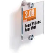 Durable Deur-/infobord | B105xH105mm | controlevenster acryl | achterdeel acryl | 1 stuk - 482019 482019