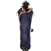 Cocoon - MummyLiner Silk / Cotton - Reisslaapzak 241 x 90/56 cm, blauw