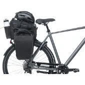 Basil Bagagefietstas Miles XL Pro, 9-36 liter, 31 x 23 x 20 cm - zwart/lime