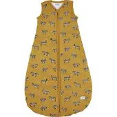 Meyco Baby Zebra Animal baby slaapzak rond gevoerd - honey gold - 86cm - 2.5 TOG