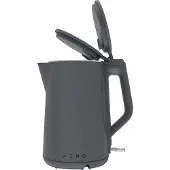 AENO EK4 Waterkoker 1,5L - 2200W - Dubbelzijdige wand - 360 graden draaibaar - Droogkookbeveiliging - Indicatielamp - Ingebouwde haspel - Grijs