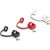 DeLOCK Dust Cover for RJ45 plug with mounting clip 50 pieces set coloured