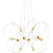 DCW éditions Munari Kroonluchter 10 Lights | Gold | To be assembled with step-by-step manual