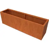 Geroba Artesa rechthoekige plantenbakken cortenstaal 2000x500x600 mm