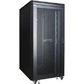 Lanview door 19" 32U Rackkast 800 x 1000mm Serverlijn Zwart