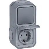 Legrand Stopcontacten, Wandcontactdoos met randaarde