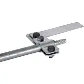 Dehn aardstaaf aansluitbeugel met M10x20mm schroef - 620021