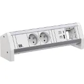Bachmann Bureau 2X Usb-A/C, 22W, 1X Cm, Gst18, Ral9010