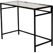 Skye Decor , Netwerkwerkblad / 100x45cm M100, Bureau, Zwart, 100% gehard glas, 100 x 45 x 75 cm