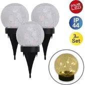 Näve Deco-solarlamp buiten 5248203, helder / transparant, Glas, solar tuinverlichting