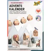 Folia Adventskalender-Bastelset VILLAGE IN THE SNOW