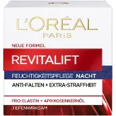 L'Oréal - Revitalift Nachtverzorging met Pro-Elastin en abrikozenpitolie Gezichtscrème 50 ml Dames