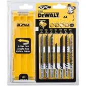 DeWalt DT2298 14 delig Decoupeerzaagblad set XPC in cassette - Hout / Kunststof / Laminaat