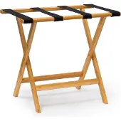 Relaxdays Reisaccessoires, Bamboe, Bruin, (Kofferstandaard)