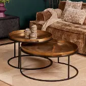Starfurn Salontafel set puck 78/66 x 37/45 x 78/66