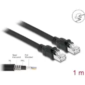 DeLOCK Network cable RJ45 Cat.6A F/UTP with inner metal sheath 1 m