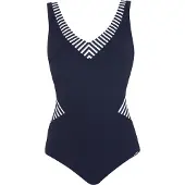 Sunflair Badpak donkerblauw / wit