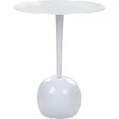 Beliani EUCLA - Bijzettafel - Wit - Aluminium
