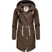 NAVAHOO Functionele jas 'Tropical Storm' bruin