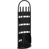 vidaXL 5-delige haardset 23x15x66 cm staal
