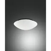 FABAS LUCE Plafondlamp Pandora, dimbaar, wit / opaal, Woon-/ Eetkamer, Glas, plafondlamp
