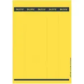 Leitz - étiquettes de dos pour classeurs, 39 x 285 mm, long, étroit,jaune, approprié pour classeurs standards et encarton
