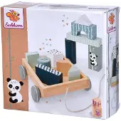 Eichhorn houten blokkenwagen panda