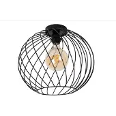 Lucide DANZA - Plafonnière - Ø 40 cm - 1xE27 - Zwart