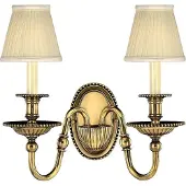 HINKLEY LED Wandlamp Cambridge | 2X E14 Max 40W | Burnished Brass