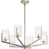 Kichler LED Kroonluchter | 6X E14 Max 40W | Dimbaar | Classic Pewter