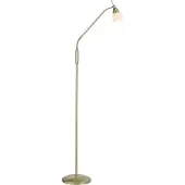 Paul Neuhaus Vloerlamp Pino, dimbaar, messing / goud, Woon-/ Eetkamer, metaal, vloerlamp