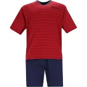 Hajo Rode heren shortama met strepen | Maat 50