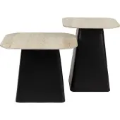 White Label Bijzettafel Baru Beige - Set of 2