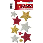 Herma Stickers multicolored sterren, de diamant glitters - 20 stuks